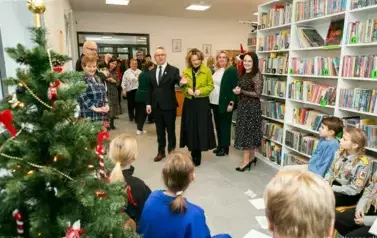Otwarcie nowo wybudowanego skrzydła bibliotecznego Biblioteki-Domu Kultury w Sośnie
