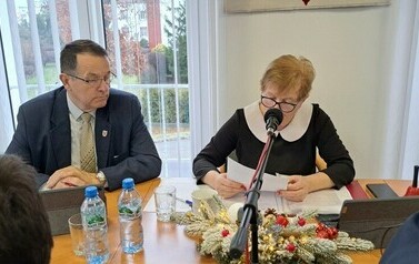 Uczestnicy 63 sesji Rady Gminy Sośno.