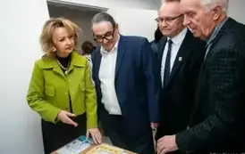 Otwarcie nowo wybudowanego skrzydła bibliotecznego Biblioteki-Domu Kultury w Sośnie