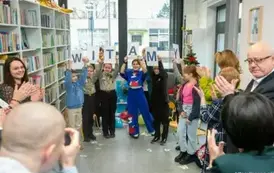 Otwarcie nowo wybudowanego skrzydła bibliotecznego Biblioteki-Domu Kultury w Sośnie