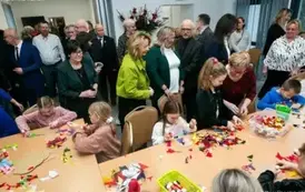 Otwarcie nowo wybudowanego skrzydła bibliotecznego Biblioteki-Domu Kultury w Sośnie