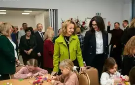Otwarcie nowo wybudowanego skrzydła bibliotecznego Biblioteki-Domu Kultury w Sośnie