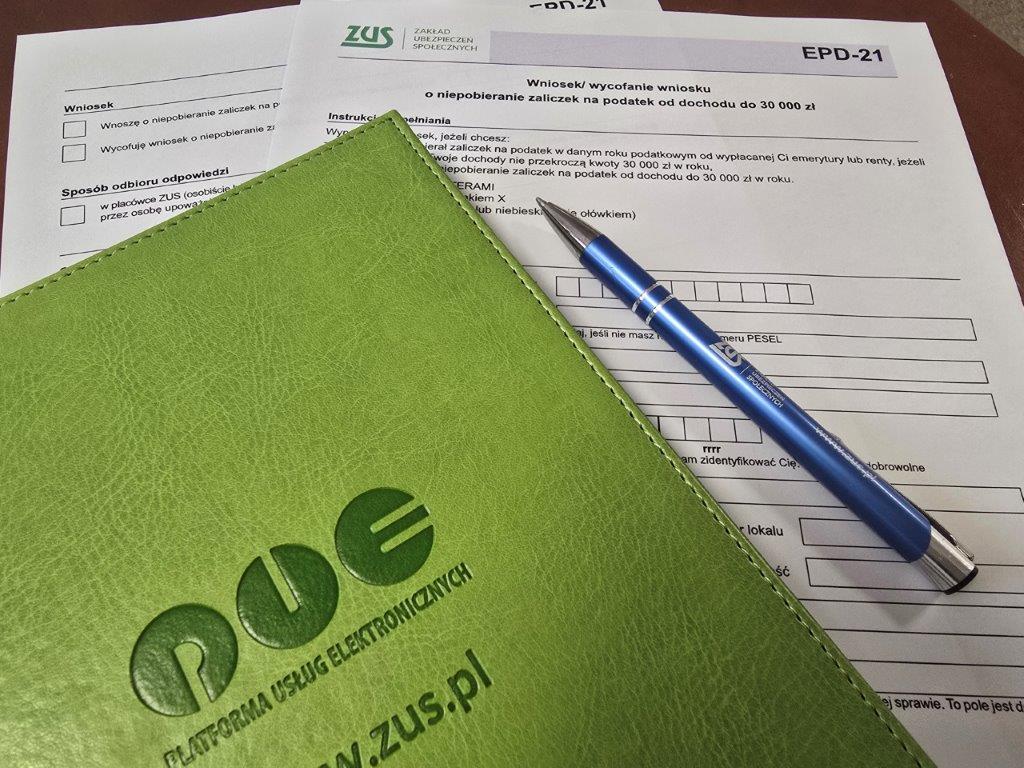 Wniosek/ wycofanie wniosku o&nbsp;niepobieranie zaliczek na&nbsp;podatek od dochodu do 30000 zł