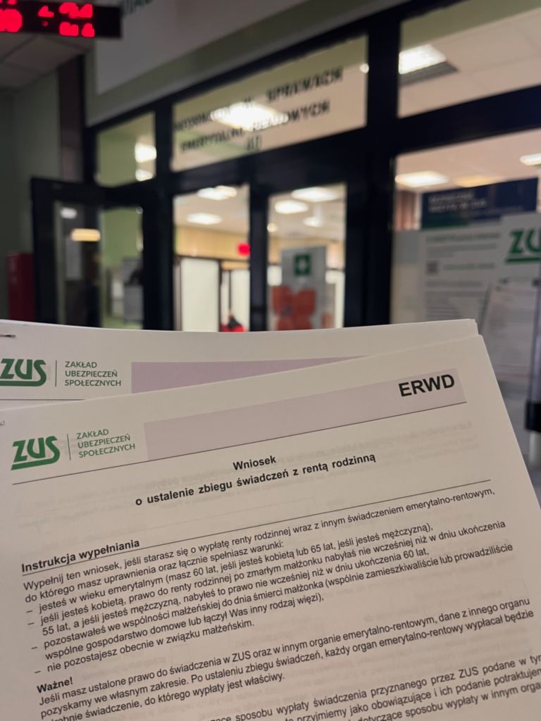 Wniosek o&nbsp;ustalenie zbiegu świadczeń z&nbsp;rentą rodzinną