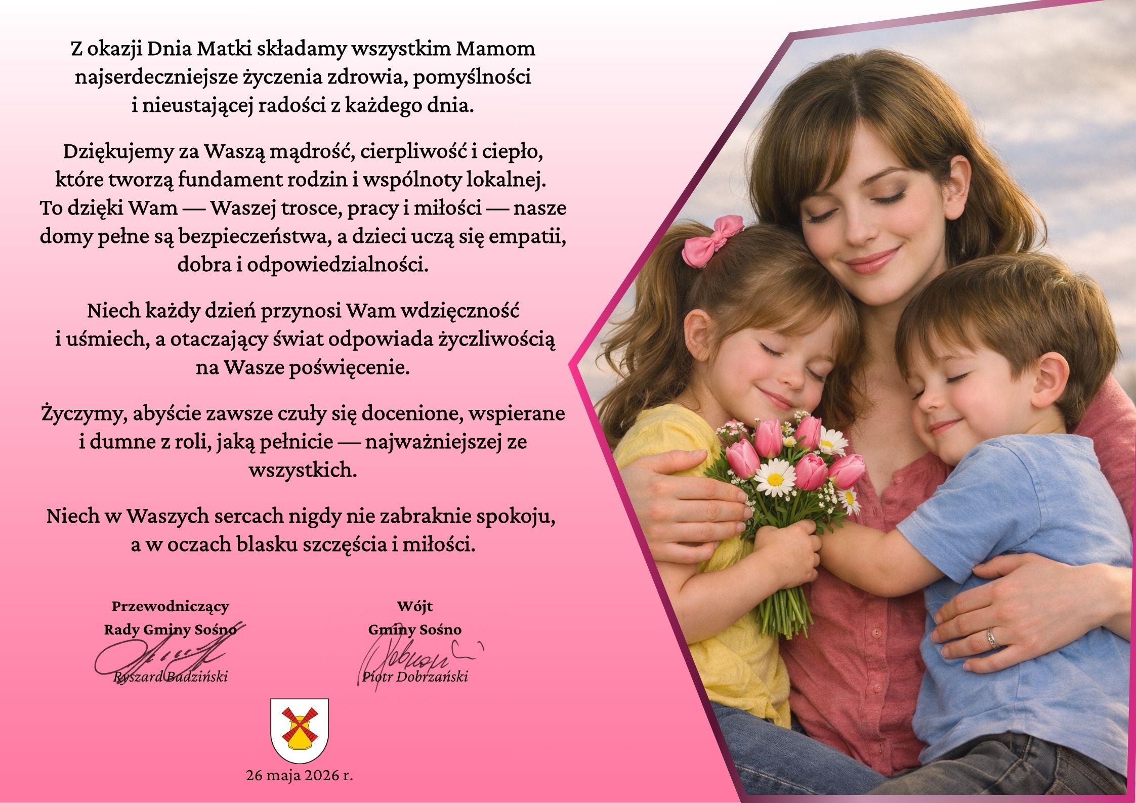 Życzenia z&nbsp;okazji Dnia Matki