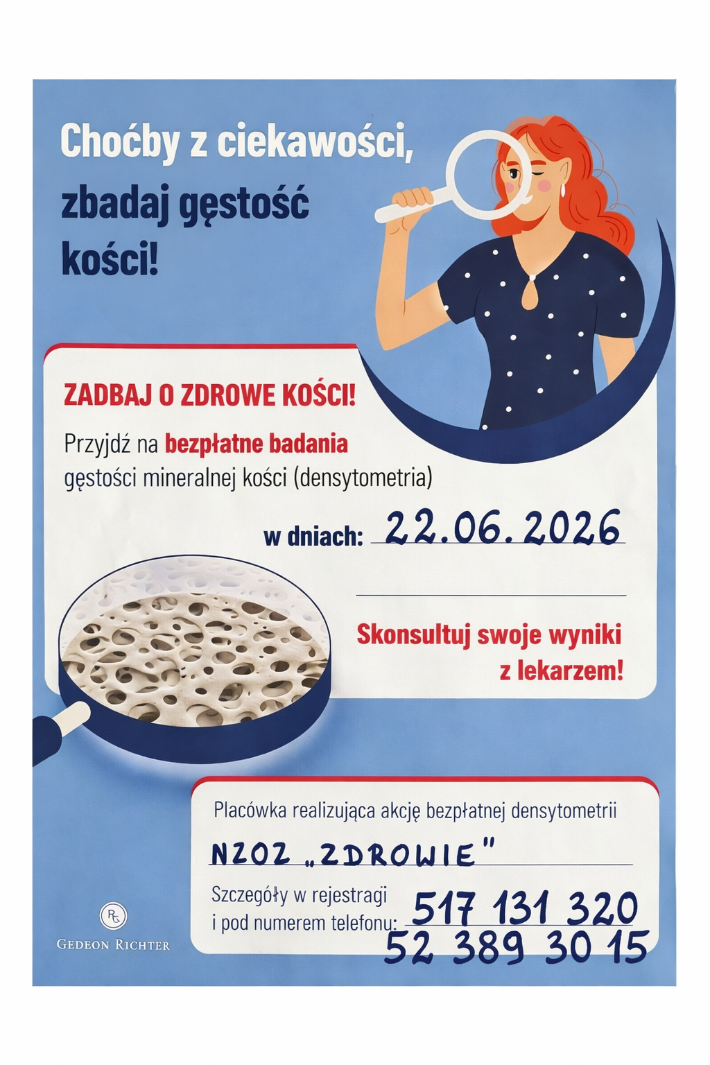 Plakat - osteoporoza