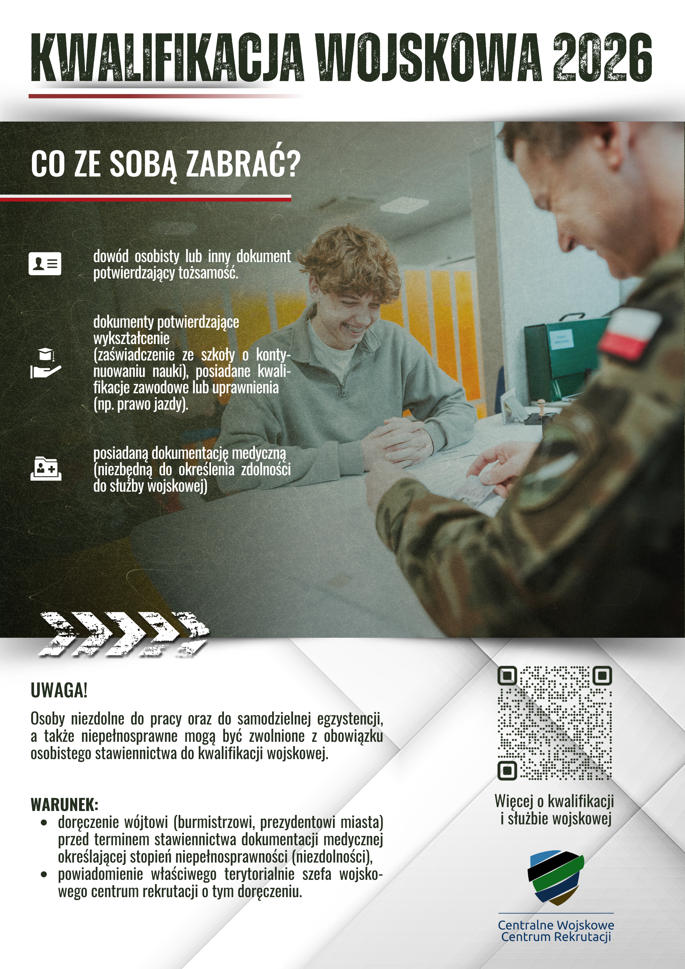 Plakat kwalifikacji wojskowej