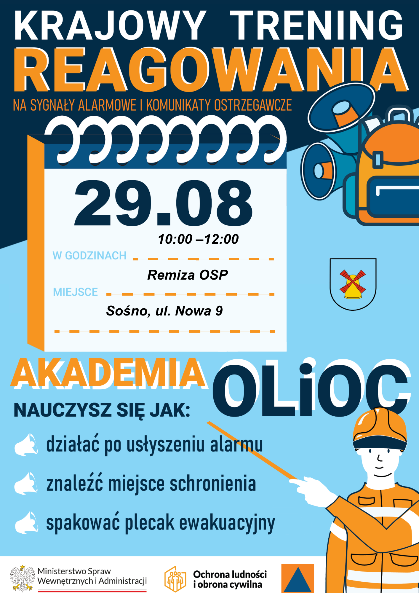 Plakat- Krajowy Trening Reagowania!