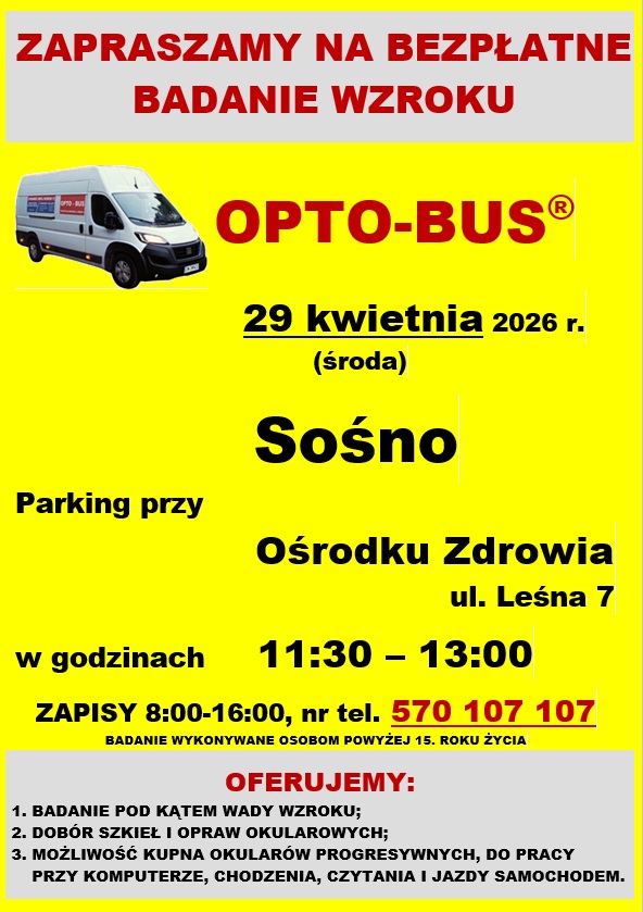 Plakat - badanie wzroku