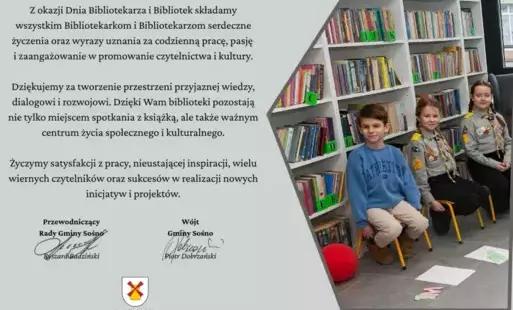 Życzenia z okazji Dnia Bibliotekarza