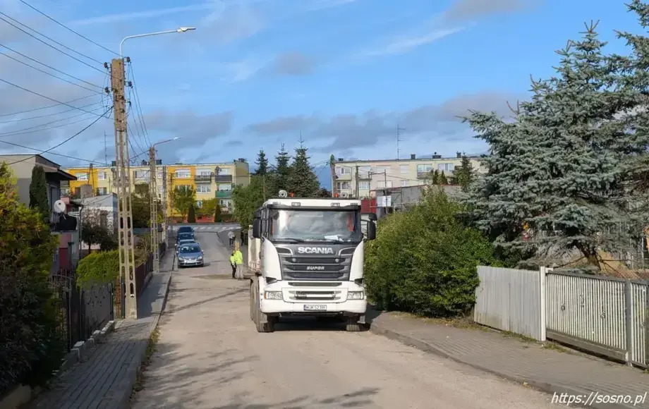 Utrudnienia na ul. Parkowej w Sośnie – przebudowa drogi i chodnika - UG ...