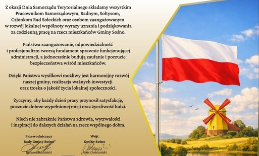 Życzenia z okazji Dnia Samorządu Terytorialnego