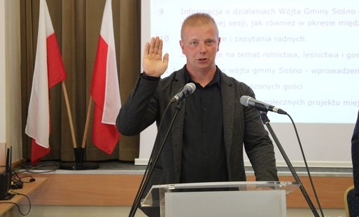 Ślubowanie Michała Dominiaka.