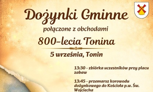 Plakat - Dożynki Gminne 2026
